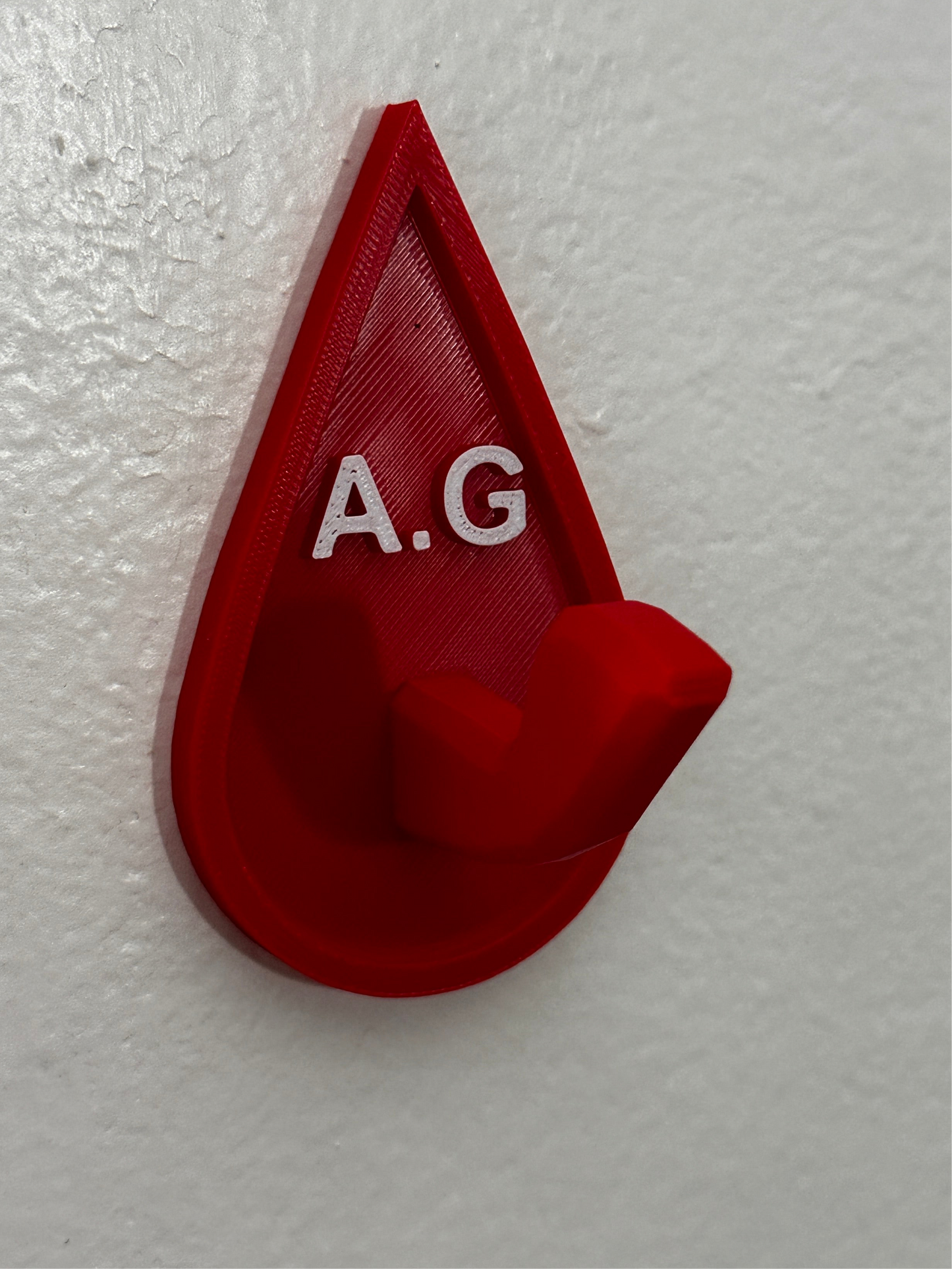 Personalized Blood drop wall hanger