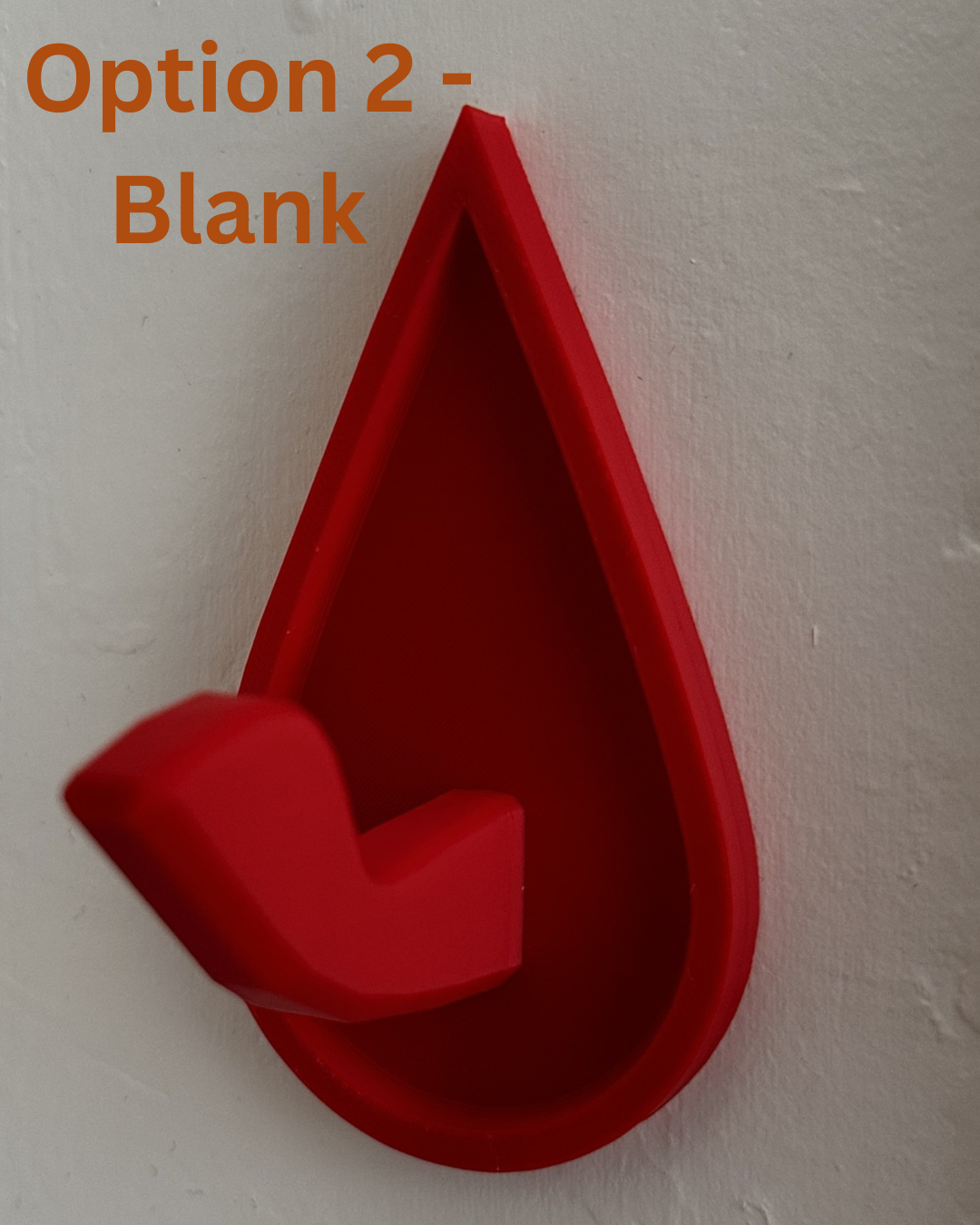 Personalized Blood drop wall hanger